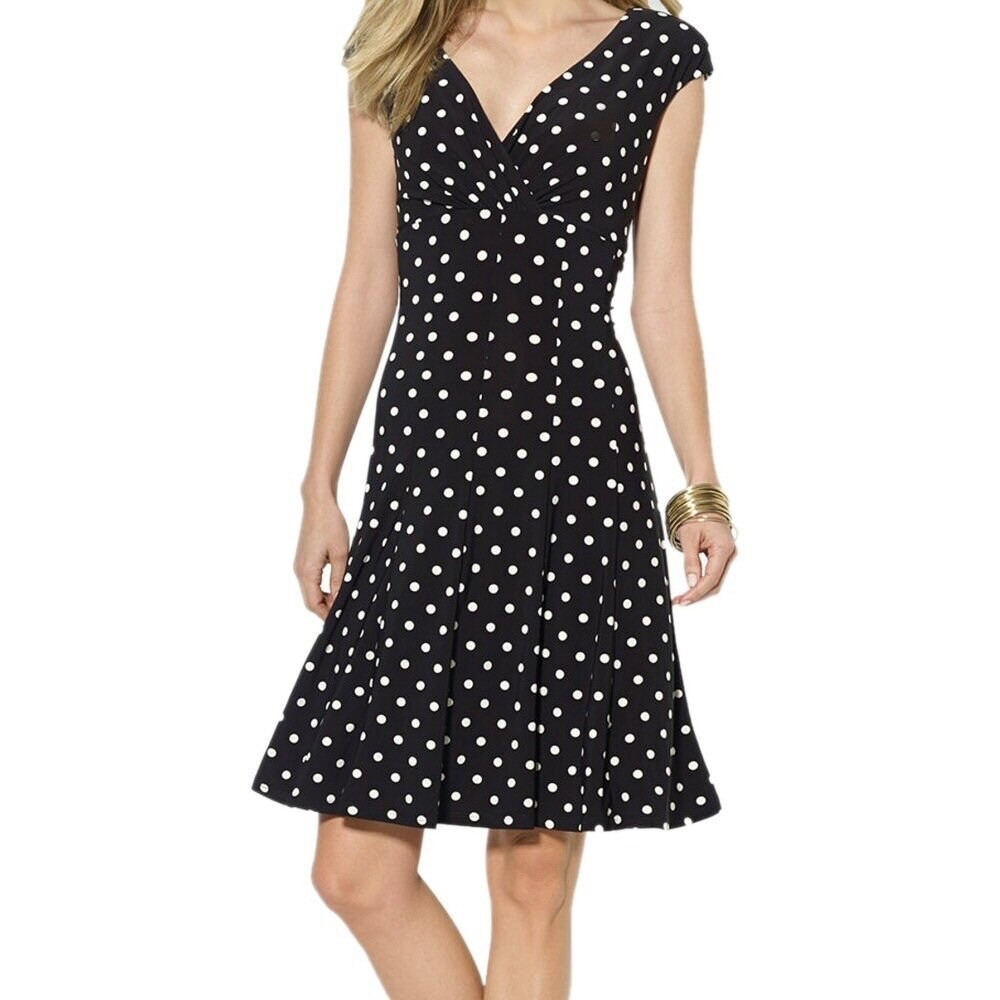 Ralph Lauren polka dot dress size 8